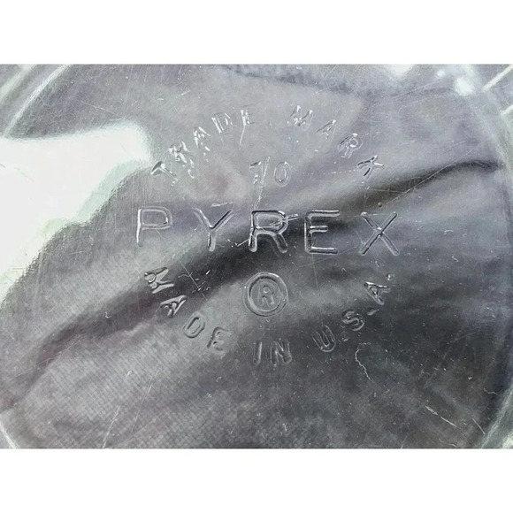 Pyrex 10 Clear Ribbed 4X8.5 Casserole Souffle Mixing Salad Anything Deep Dish US - Picture 3 of 7